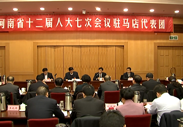 省十二屆人大七次會議駐馬店代表團(tuán)審議政府工作報(bào)告