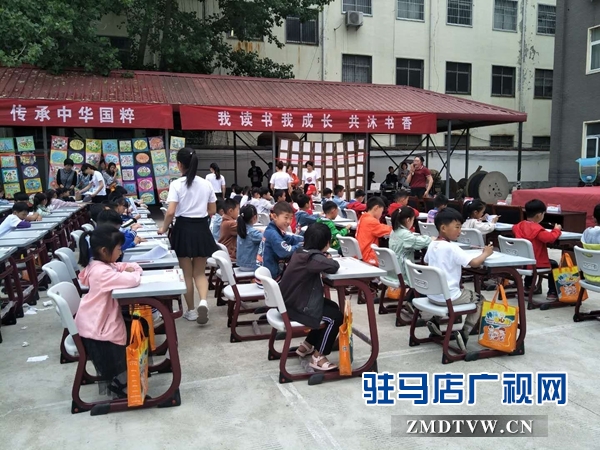 汝南縣舉辦少年兒童書(shū)畫(huà)、珠算比賽