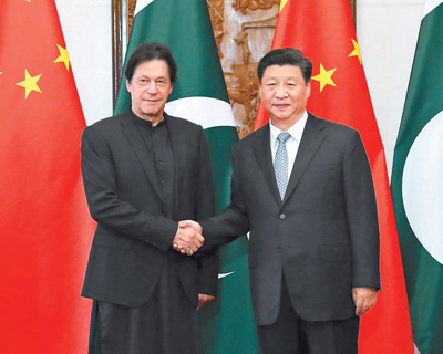 習近平會見巴基斯坦總理伊姆蘭·汗