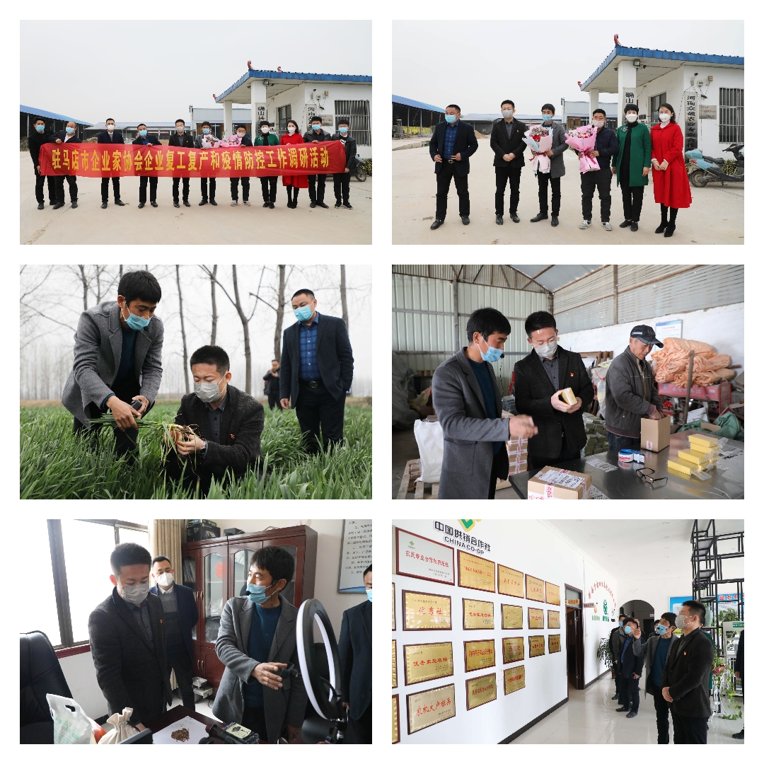 駐馬店市企業(yè)家協(xié)會走訪農(nóng)業(yè)和農(nóng)產(chǎn)品加工企業(yè)調(diào)研復工復產(chǎn)及疫情防控情況