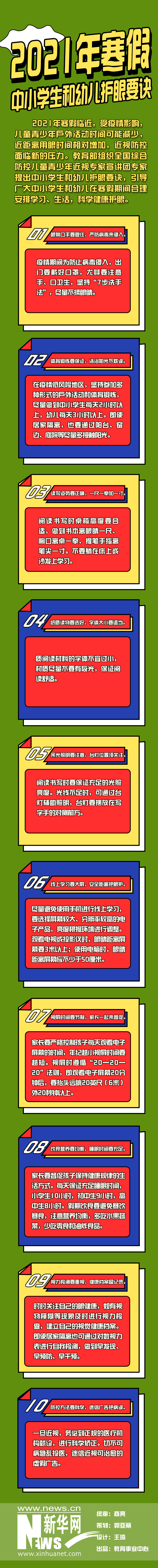 寒假中小學(xué)生和幼兒護(hù)眼要訣 轉(zhuǎn)給學(xué)生！