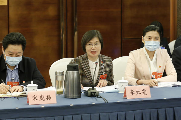 河南代表團(tuán)審議全國(guó)人大組織法和全國(guó)人大議事規(guī)則修正草案等