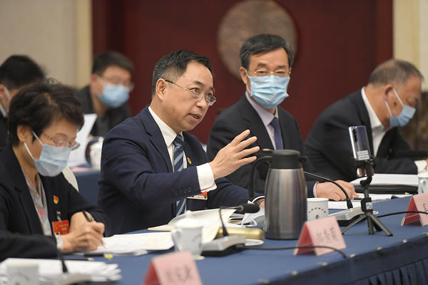 河南代表團審議“兩高”報告、關(guān)于政府工作報告等四個決議草案