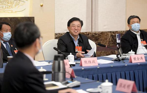 河南代表團審議“兩高”報告、關(guān)于政府工作報告等四個決議草案