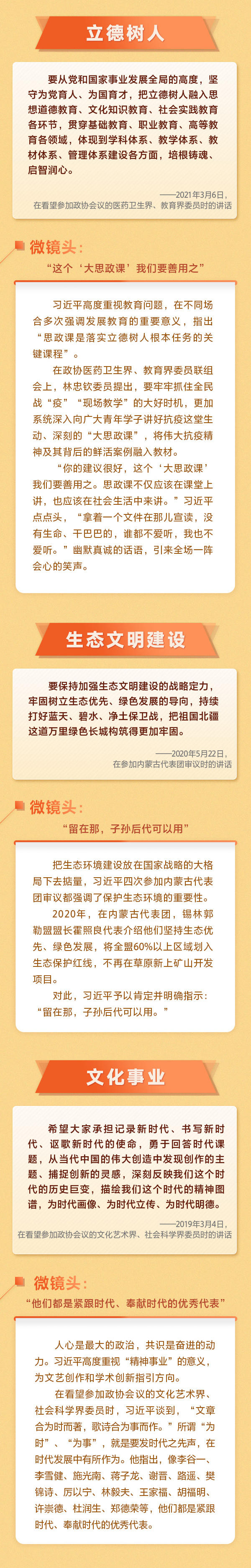 回顧習(xí)近平的兩會時間 微鏡頭里有大情懷