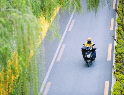 騎電動車看手機(jī)5月1日起將罰款 騎手該咋辦？