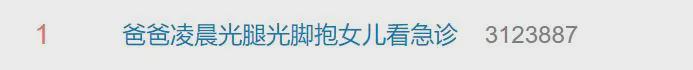 凌晨，他光腿赤腳沖進(jìn)醫(yī)院……