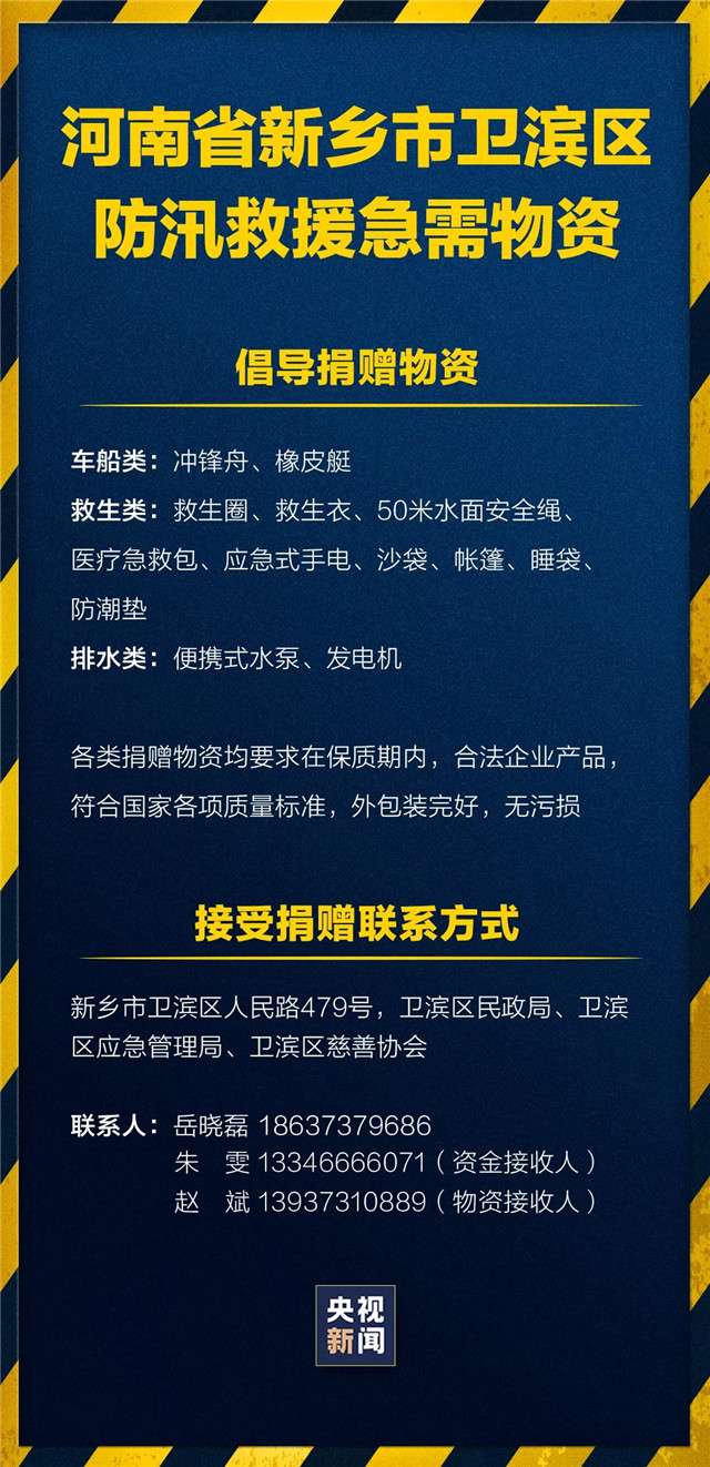 緊急擴散！新鄉(xiāng)、鶴壁急需救援物資