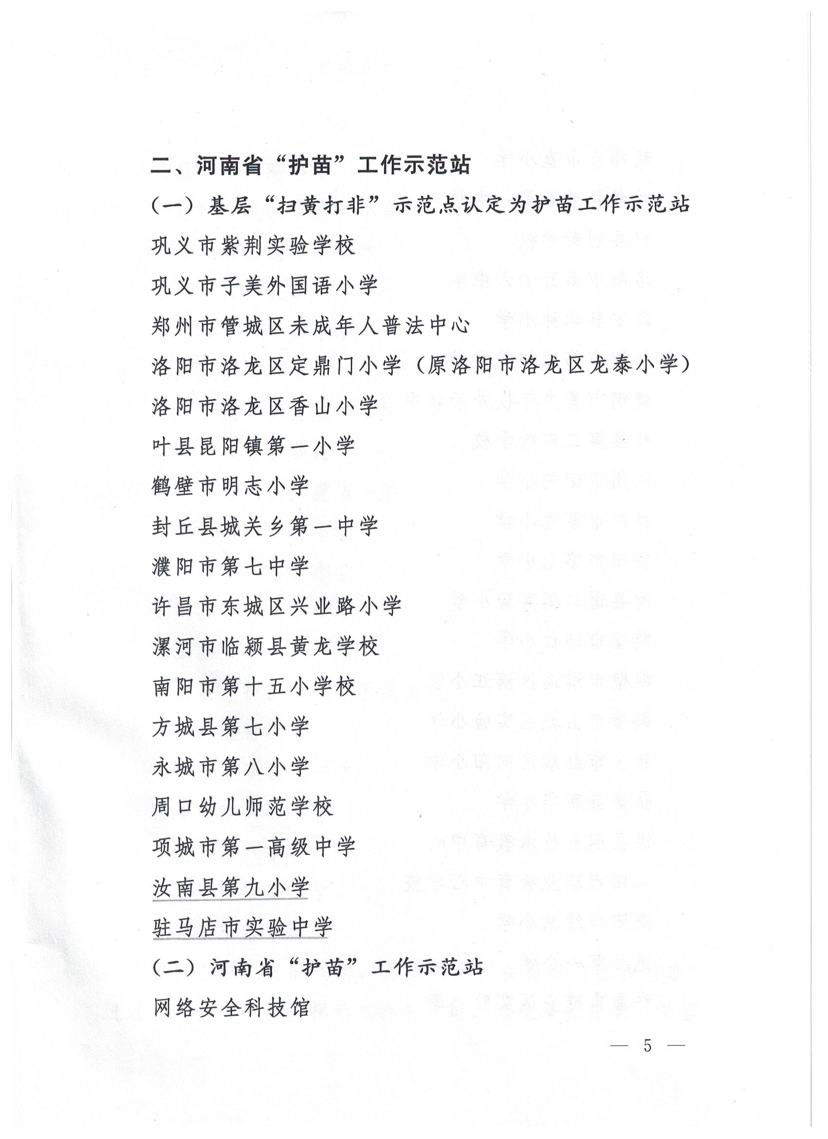 駐馬店7站點(diǎn)入選省級“掃黃打非”進(jìn)基層示范點(diǎn)、第一批“護(hù)苗”工作站
