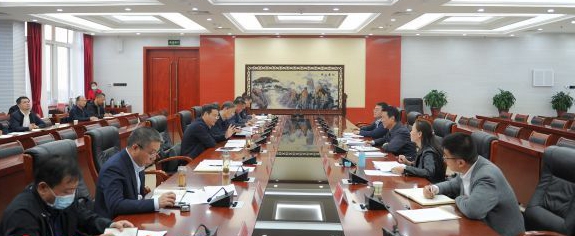 駐馬店市政府與省郵政管理局舉行工作會談