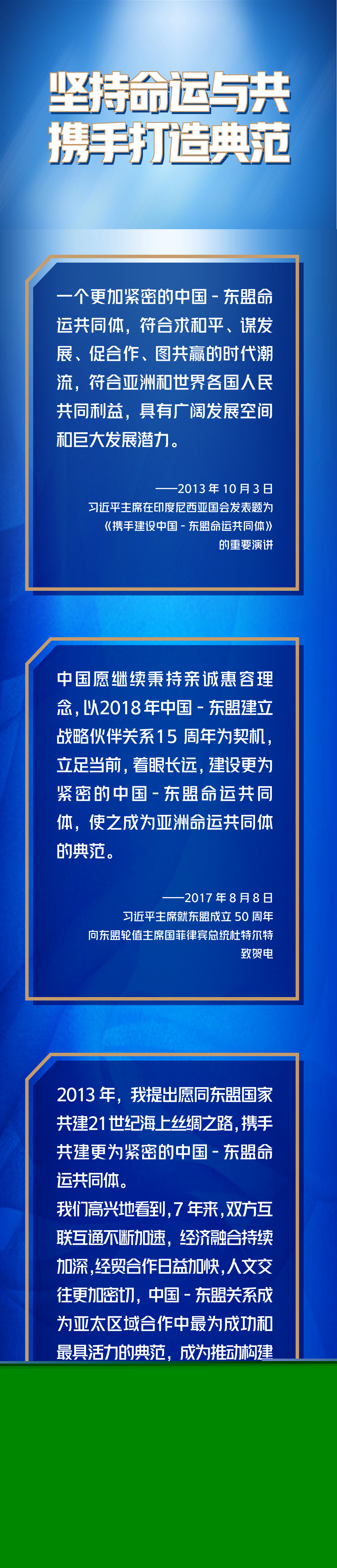 第一報道 | 深化中國－東盟命運(yùn)共同體建設(shè)，習(xí)主席這樣說