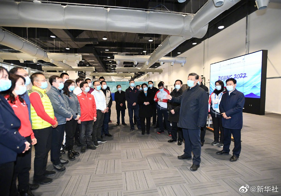 習(xí)近平在北京考察冬奧會、冬殘奧會籌辦備賽工作