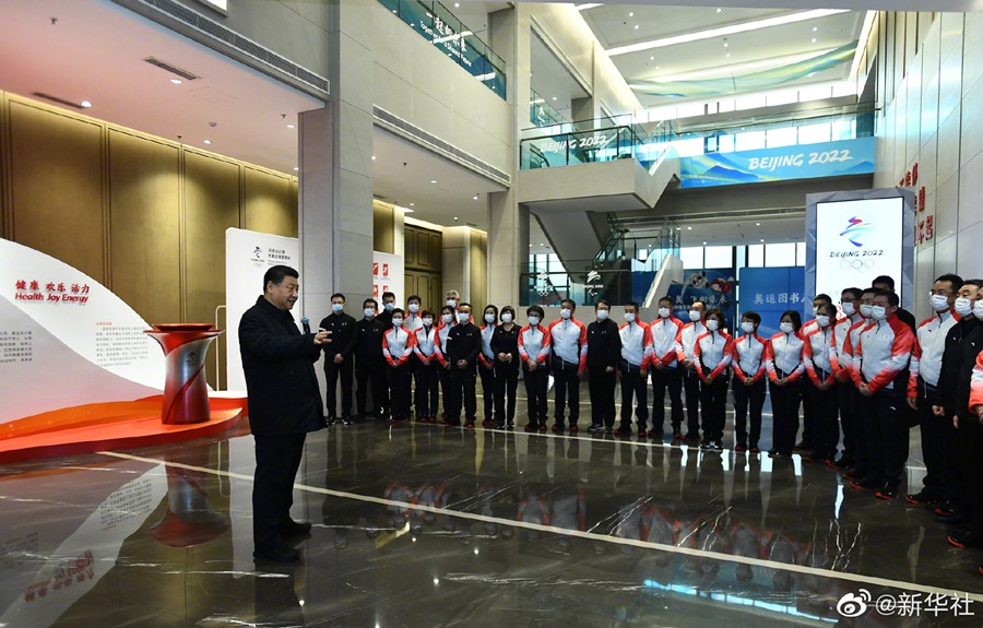 習(xí)近平在北京考察冬奧會、冬殘奧會籌辦備賽工作