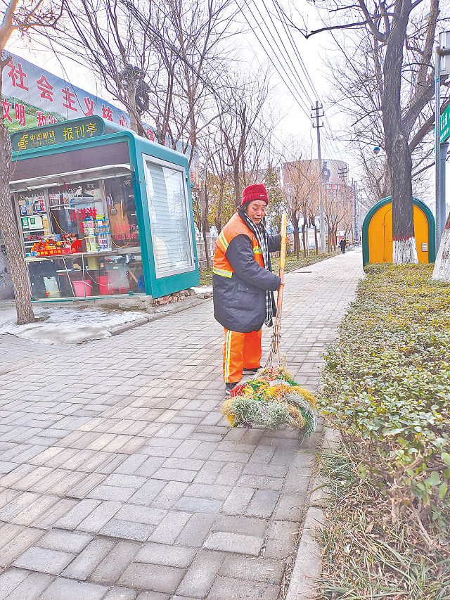 一名環(huán)衛(wèi)工人的堅守