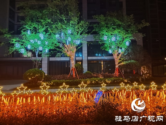 駐馬店:璀璨燈光扮靚城市夜景