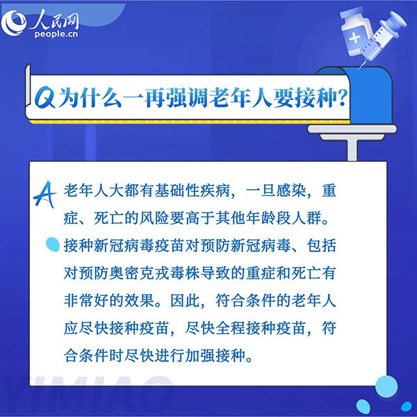 為什么老年人接種新冠疫苗意義重大？8組問答告訴你