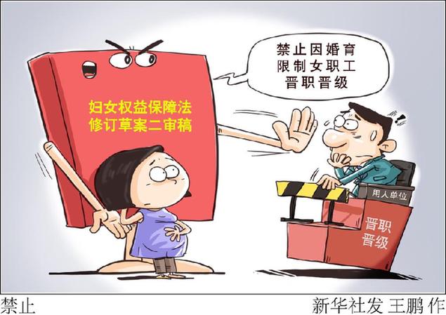 婦女權(quán)益保障法修訂草案二審稿：對(duì)拐賣婦女等侵權(quán)行為強(qiáng)制報(bào)告和排查，禁止因婚育限制女職工晉職晉級(jí)
