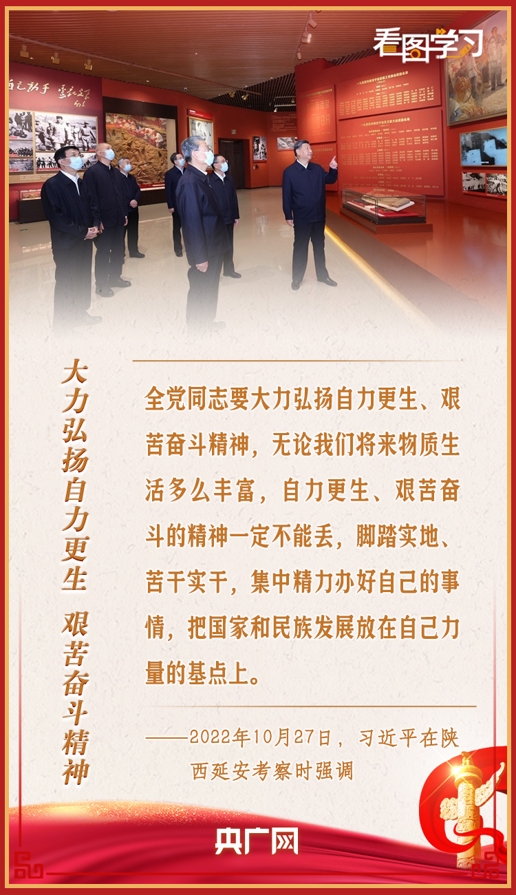 看圖學(xué)習(xí)丨自力更生、艱苦奮斗的精神一定不能丟