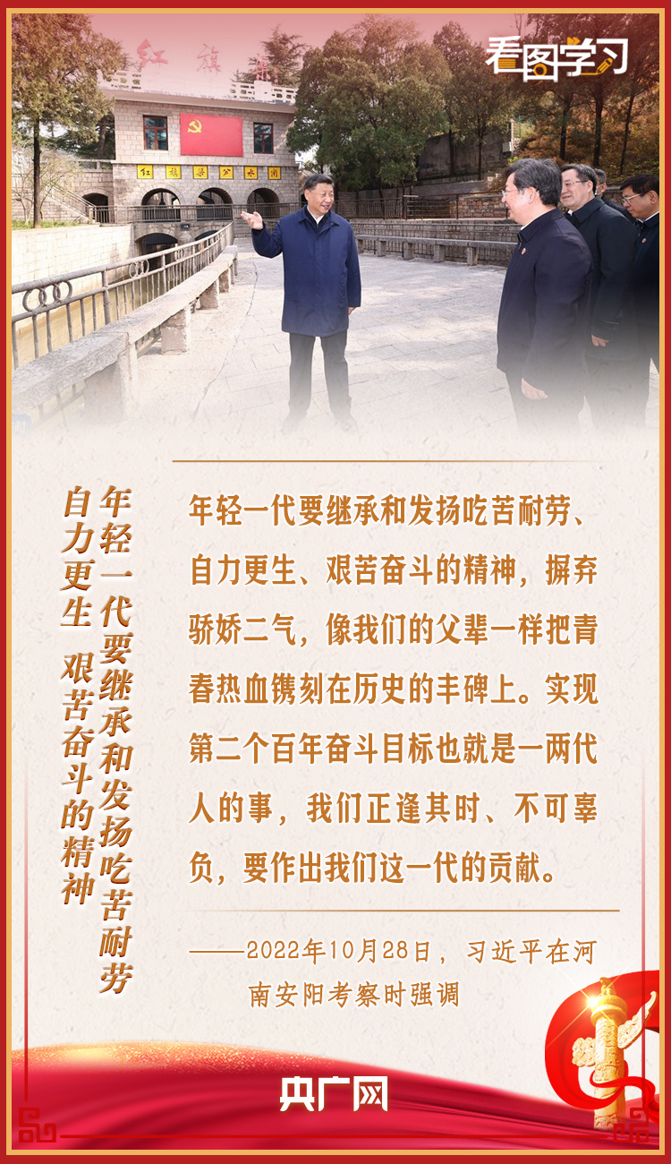 看圖學(xué)習(xí)丨自力更生、艱苦奮斗的精神一定不能丟
