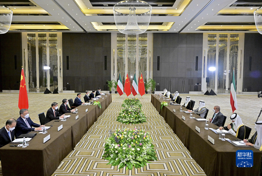 習(xí)近平會(huì)見(jiàn)科威特王儲(chǔ)米沙勒