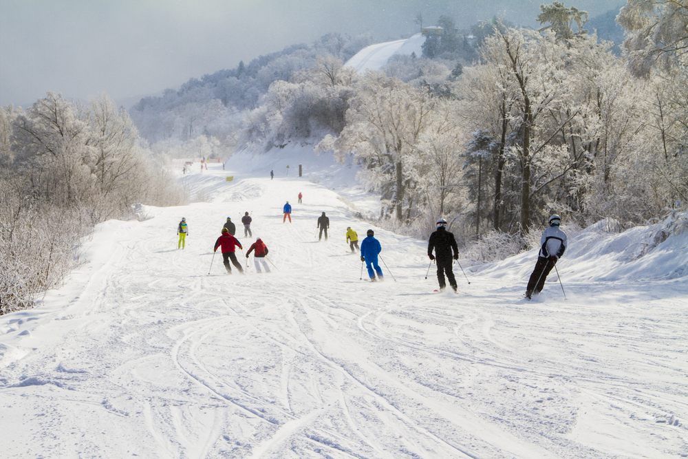 “滑雪場(chǎng)越來越多，在家門口就能滑雪的感覺真好”