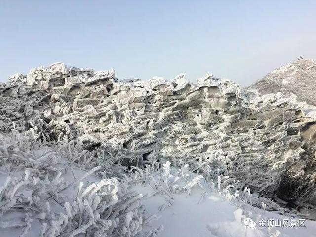 「金頂●冬雪」忽如一夜春風(fēng)來，千樹萬樹梨花開