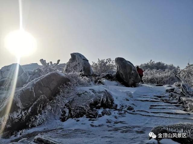 「金頂●冬雪」忽如一夜春風(fēng)來，千樹萬樹梨花開