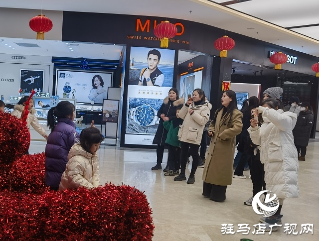 駐馬店：春節(jié)假期商場(chǎng)人氣旺
