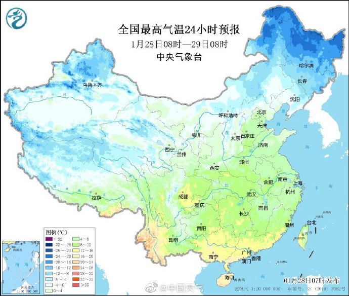 全國(guó)大部雨雪“休假”，中東部將迎明顯回暖
