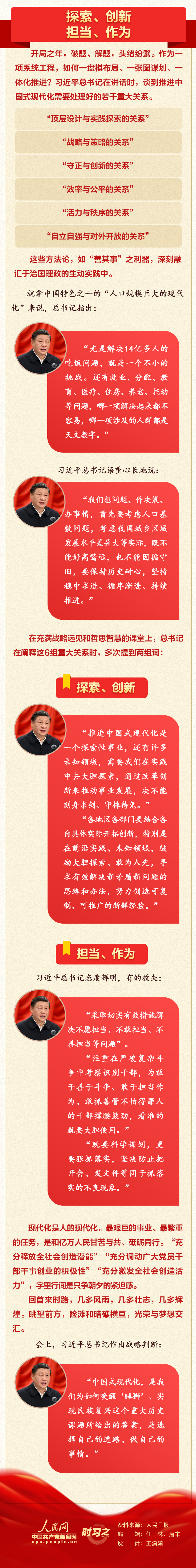 時習(xí)之 “探索、創(chuàng)新”“擔(dān)當(dāng)、作為” 開年第一課習(xí)近平提到這兩組詞