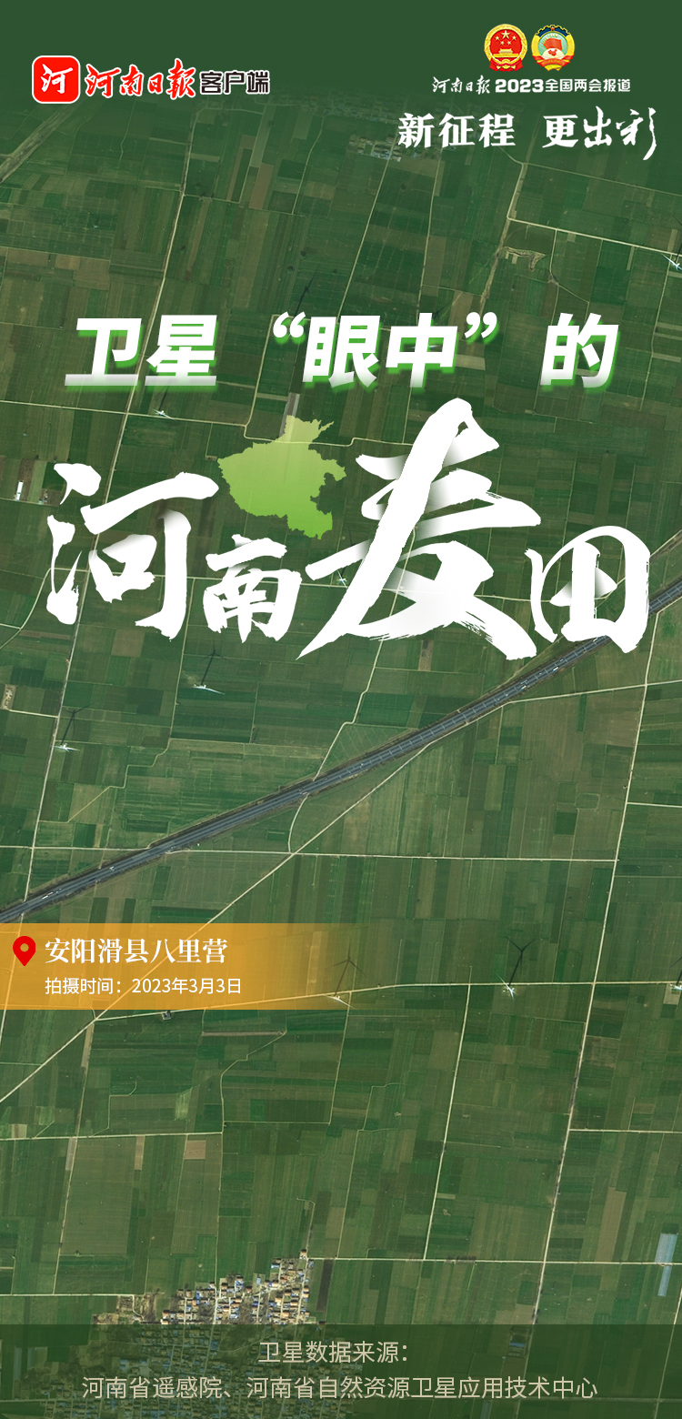 海報(bào)丨賞青！衛(wèi)星“眼中”的河南麥田