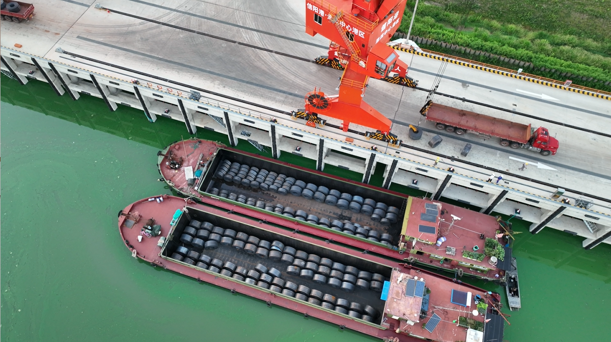 拼經(jīng)濟強信心丨河南信陽：淮濱中心港構(gòu)建公、鐵、水多式聯(lián)運新格局