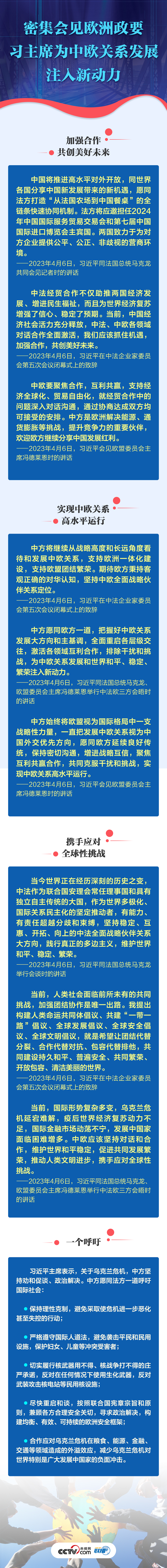 聯(lián)播+ | 密集會(huì)見(jiàn)歐洲政要 習(xí)主席為中歐關(guān)系發(fā)展注入新動(dòng)力