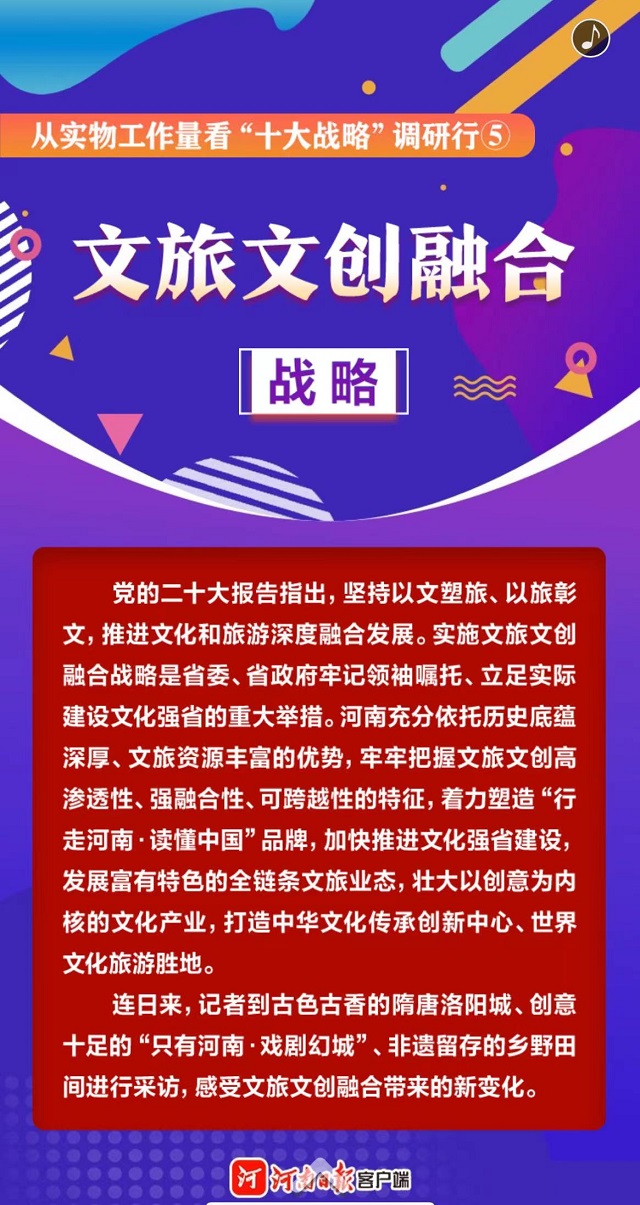 H5|河南文旅文創(chuàng)融合戰(zhàn)略中的實(shí)物工作量