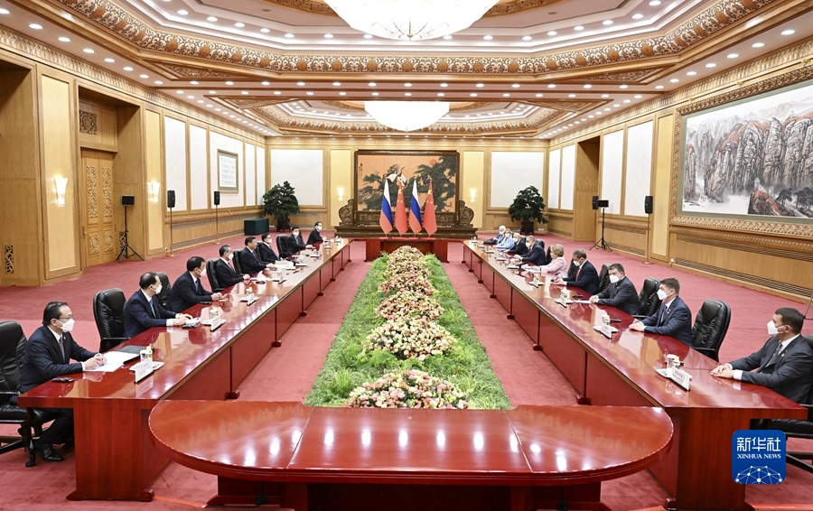 習近平會見俄羅斯聯邦委員會主席馬特維延科