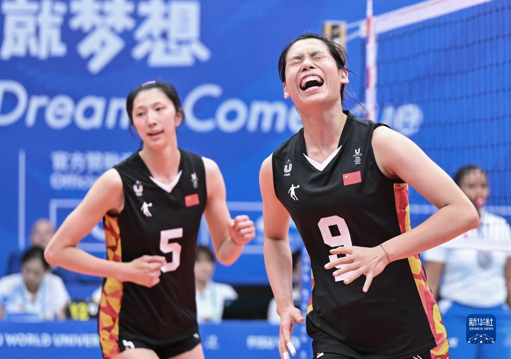 成都大運(yùn)會(huì)丨排球——中國(guó)隊(duì)勝阿根廷隊(duì)