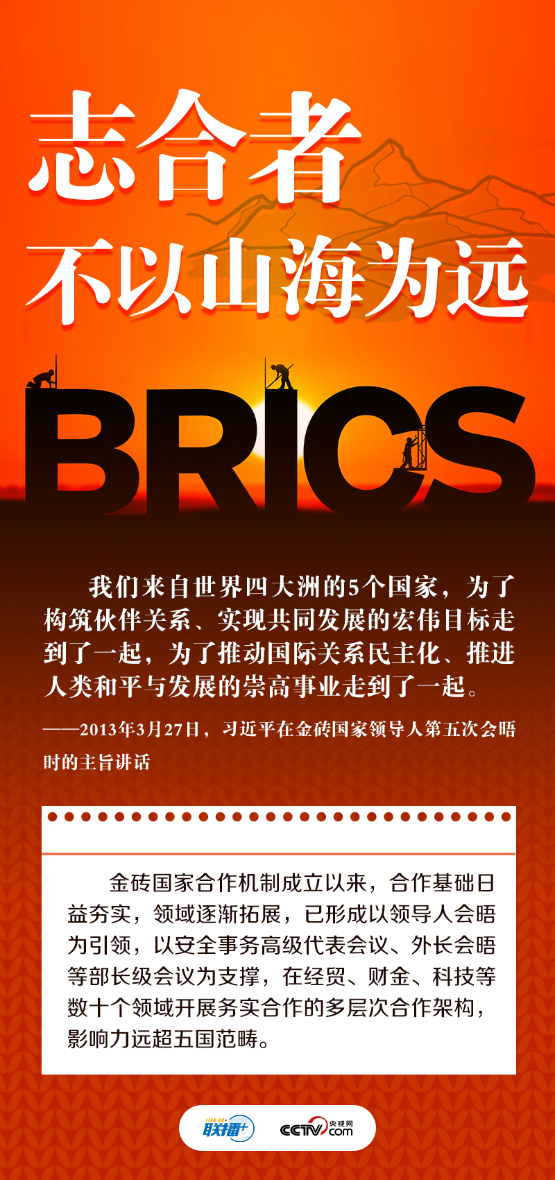 跟著習(xí)主席看世界|獨(dú)木不成林 習(xí)主席金磚話“共贏”