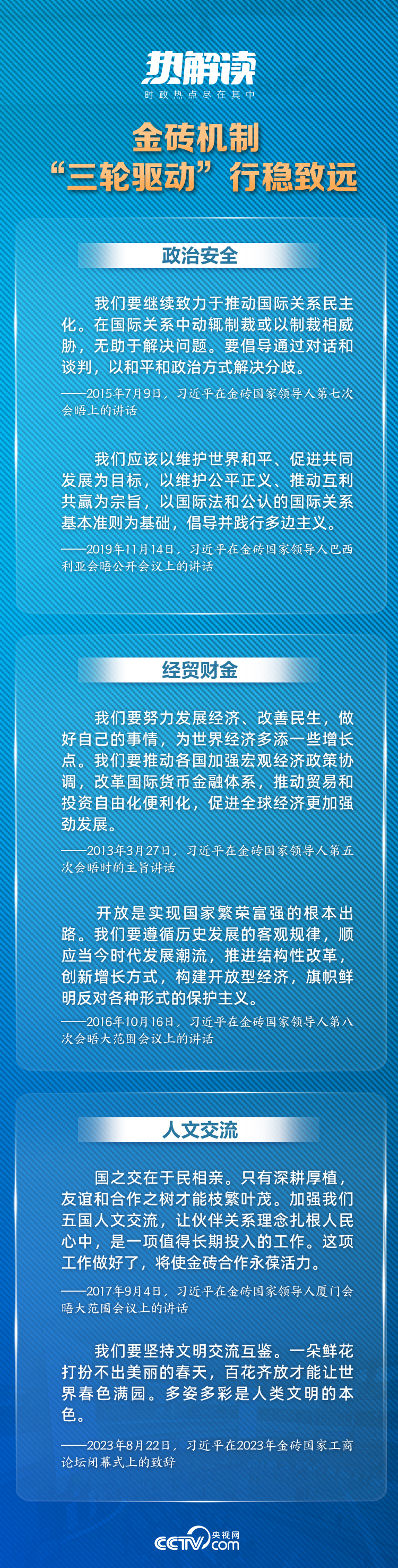 熱解讀 | 習(xí)近平“三大全球倡議”推動金磚機(jī)制提質(zhì)升級
