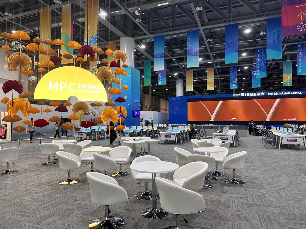 亞運(yùn)會前看浙江丨傳遞賽事精彩 記錄亞運(yùn)故事&mdash;&mdash;杭州亞運(yùn)會主媒體中心探營觀察