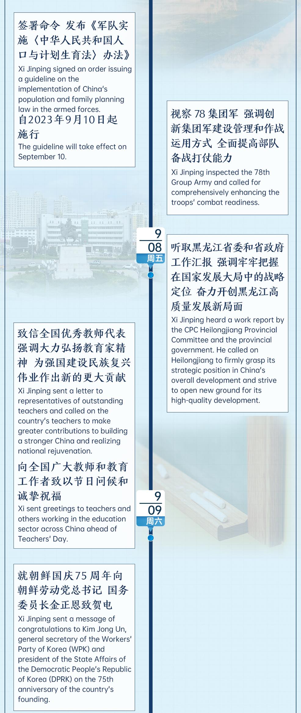 時(shí)政微周刊丨總書記的一周(9月4日—9月10日)