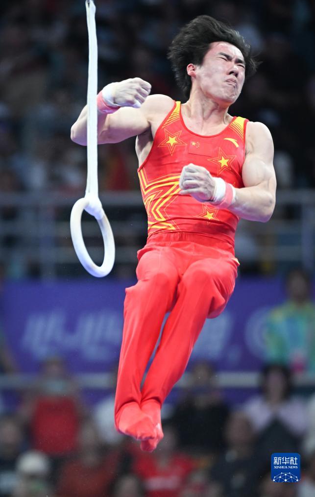 競技體操&mdash;&mdash;中國隊奪得男子團體決賽冠軍