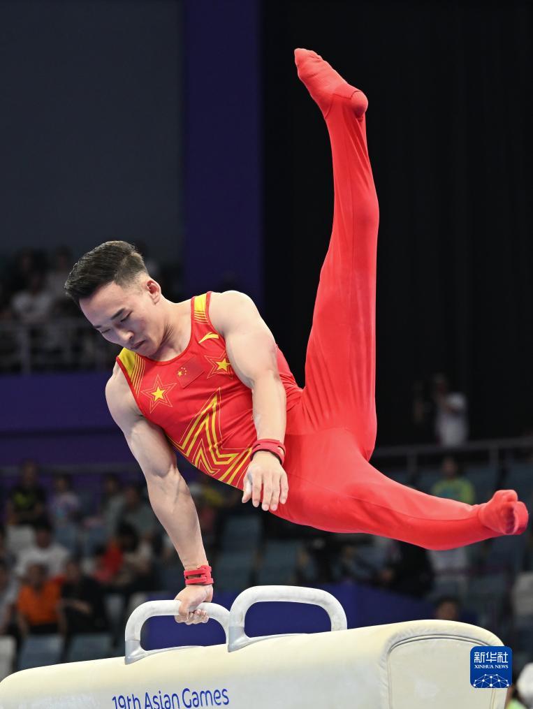 競技體操&mdash;&mdash;中國隊奪得男子團體決賽冠軍