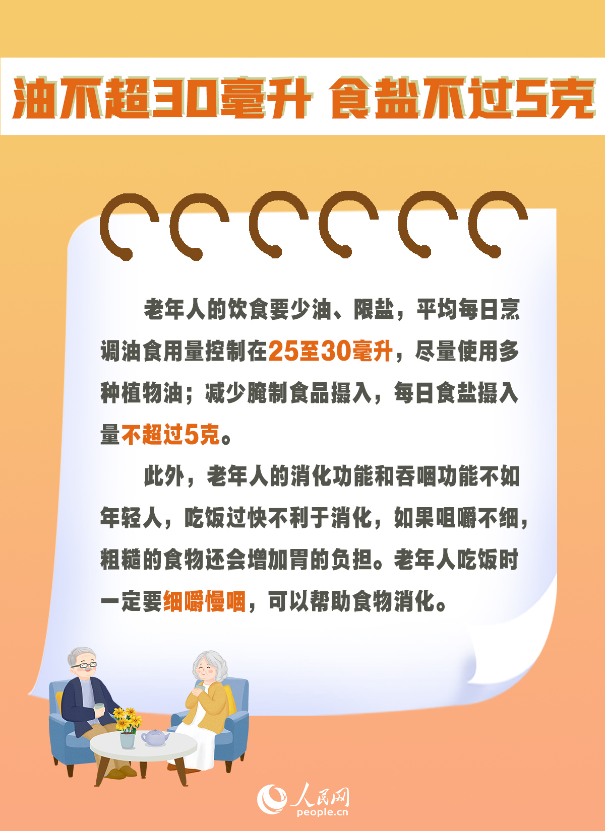 重陽(yáng)節(jié):6組數(shù)字告訴您老年人如何吃出健康