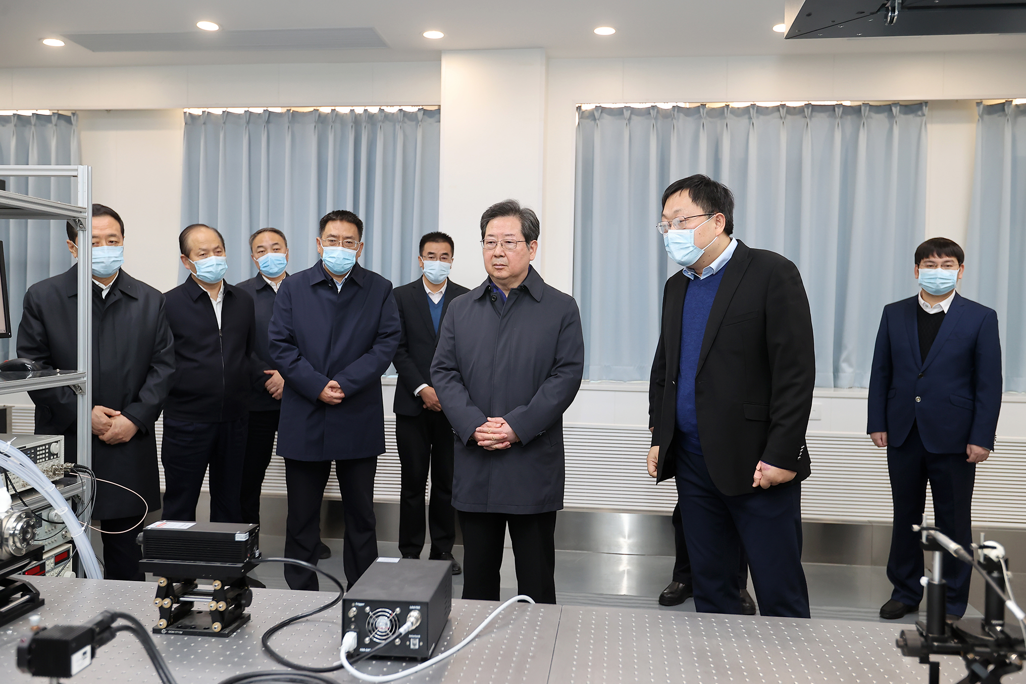 樓陽生在鄭州市調研超短超強激光平臺建設
