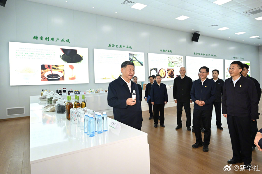 習(xí)近平在廣西來賓市考察調(diào)研