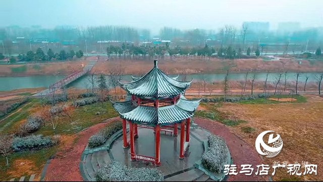 新蔡縣:“五湖四帶”披銀裝 雪中風(fēng)景美如畫