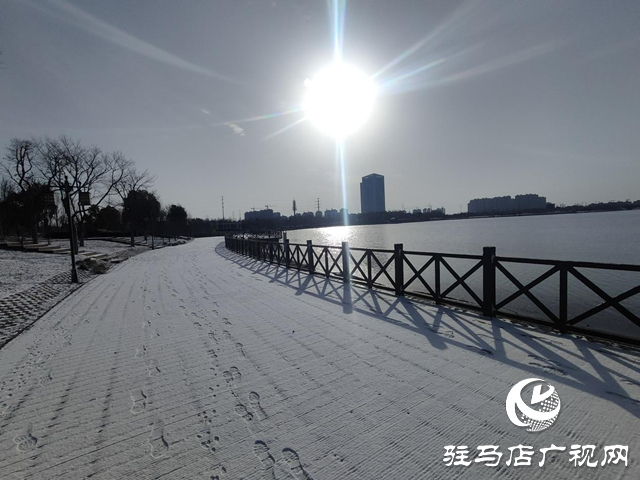 新蔡縣:“五湖四帶”披銀裝 雪中風(fēng)景美如畫