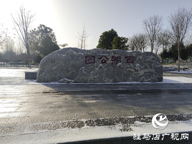 新蔡縣:“五湖四帶”披銀裝 雪中風(fēng)景美如畫