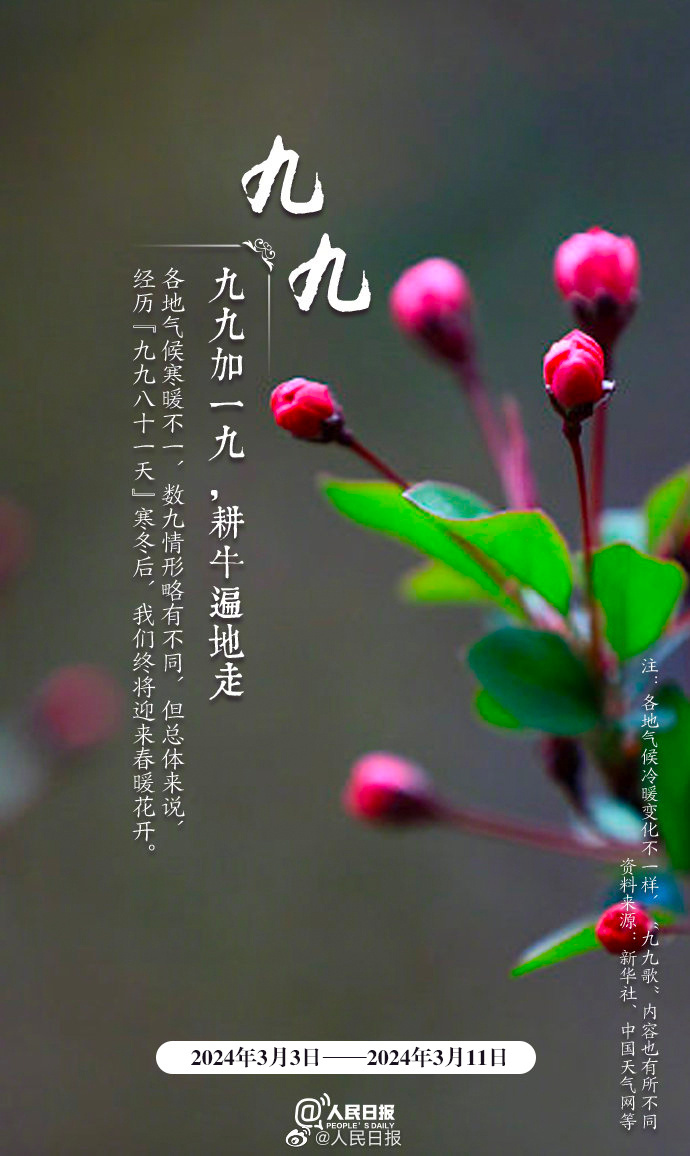 &ldquo;數(shù)九天&rdquo;到了！收好&ldquo;九九健康日歷&rdquo;