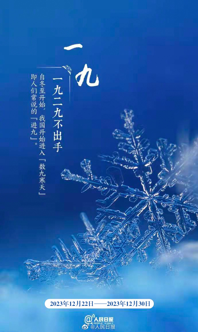 &ldquo;數(shù)九天&rdquo;到了！收好&ldquo;九九健康日歷&rdquo;